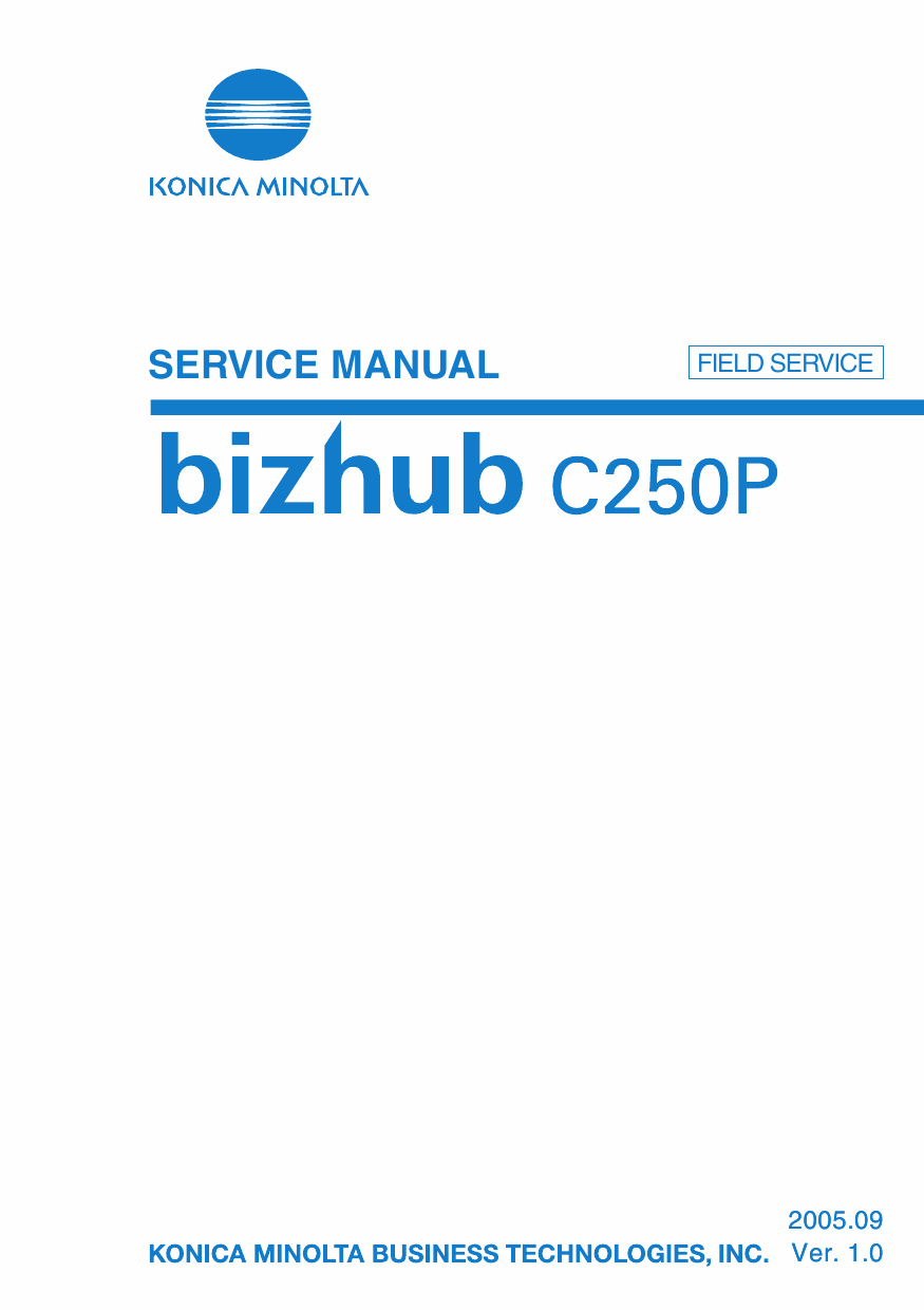 Konica-Minolta bizhub C250P FIELD-SERVICE Service Manual-1